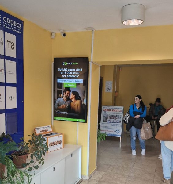 Reteaua Digitala DOOH Indoor - Cladirea de Business CODECS Reteaua Digitala DOOH Indoor - Cladirea de Business CODECS